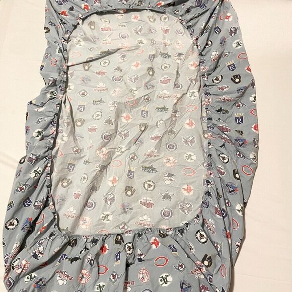 Pottery Barn Teen MLB Cooperstown Logo XL Twin Fitted Sheet - Picture 6 of 16